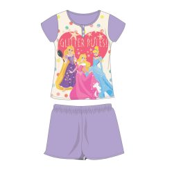   Sommer Kurzarm Kinder Baumwollpyjama - Disney Prinzessinnen - helllila - 104