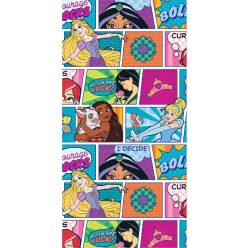   Disney Prinzessinnen Kinder-Strandhandtuch - 67x137 - kariert