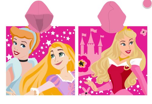 Disney Prinzessinnen 100% Baumwollponcho - 55x110 cm