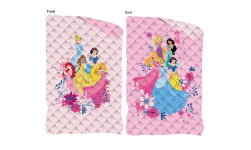 Disney Prinzessinnen doppelseitige Bettdecke, Bettüberwurf - 170 x 260 cm