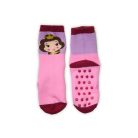 Rutschfeste Kindersocken - Disney Prinzessinnen - Vollplüsch - Hellrosa - 23-26