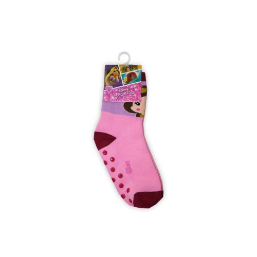 Rutschfeste Kindersocken - Disney Prinzessinnen - Vollplüsch - Hellrosa - 31-34