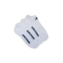   Kappa Unisex mercerisierte Sneakersocken - 3 Paar/Packung - Baumwoll-Sneakersocken - weiß - 36-38