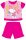 Snoopy Kurzarm-Sommer-Baumwollbaby-Pyjama - Pink - 92