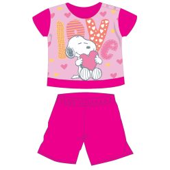 Snoopy Kurzarm-Sommer-Baumwollbaby-Pyjama - Pink - 98