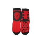 Rutschfeste Kinderknöchelsocken - Spiderman - Vollplüsch - Spider - rot-schwarz - 23-26