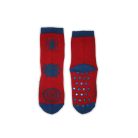 Rutschfeste Kinderknöchelsocken - Spiderman - Vollplüsch - Spider - rot-blau - 23-26