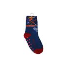 Rutschfeste Kinderknöchelsocken - Spiderman - Vollplüsch - Spider - dunkelblau - 27-30