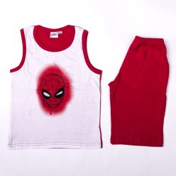   Spiderman Jungen Baumwoll-Sommer-Set - Trikot-Shorts-Set - Grau - 104