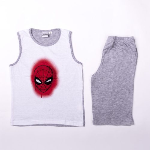 Spiderman Jungen Baumwoll-Sommer-Set - Trikot-Shorts-Set - Grau - 116