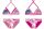 Stitch zweiteiliger Badeanzug für Mädchen - Bikini mit Dreieck-Oberteil - rosa - 98