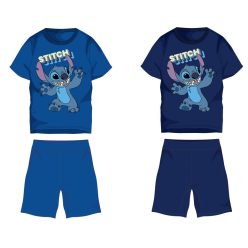   Disney Stitch Baumwoll-Sommer-Set - T-Shirt-Shorts-Set - Dunkelblau - 110
