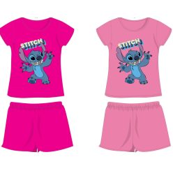   Disney Stitch Baumwoll-Sommerensemble - T-Shirt-Shorts-Set - Pink - 116