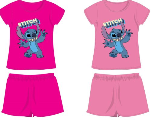 Disney Stitch Baumwoll-Sommer-Set - T-Shirt-Shorts-Set - Rosa - 110