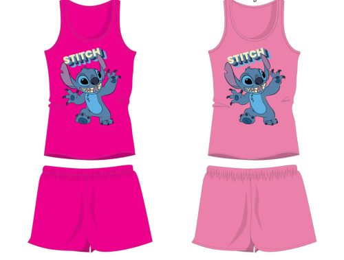 Disney Stitch Baumwoll-Sommer-Set - T-Shirt-Shorts-Set - Pink - 110