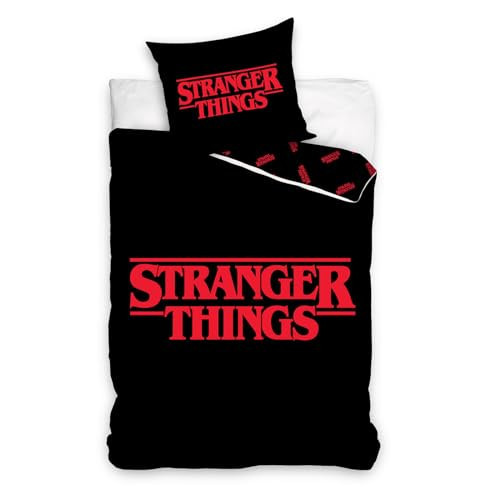 STRANGER THINGS Bettwäsche-Set 100% Baumwolle 140x200 + 70x90