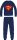 Superman Herren dünner Baumwollpyjama - Jersey-Pyjama - dunkelblau - M