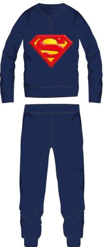 Superman Herren dünner Baumwollpyjama - Jersey-Pyjama - dunkelblau - M