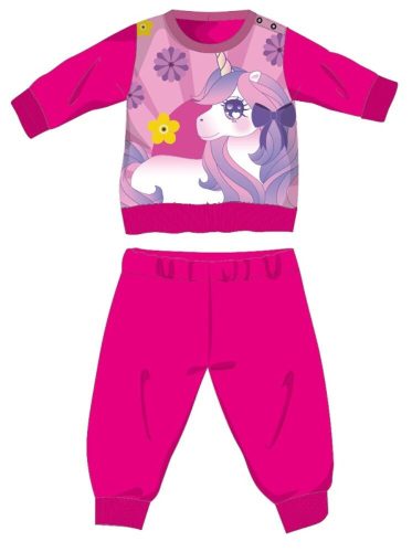 Einhorn Winter dicke Baby Pyjama - Baumwollflanell Pyjama