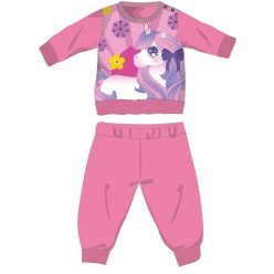   Einhorn Winter dicke Baby Pyjama - Baumwollflanell Pyjama - rosa - 98