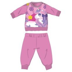   Einhorn Winter dicke Baby Pyjama - Baumwollflanell Pyjama - dunkelrosa - 92