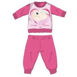   Einhorn-Winter-Baumwollbaby-Pyjama - Interlock-Pyjama - pink - 80