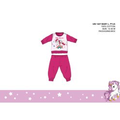 Einhorn-Baby-Pyjama - Jersey-Baumwollpyjama - pink - 92