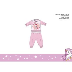 Einhorn-Baby-Pyjama - Jersey-Baumwollpyjama - hellrosa - 92