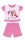 Einhorn-Sommer-Kurzarm-Baby-Pyjama - Baumwoll-Jersey-Pyjama - rosa - 92