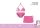 Einhorn Badeanzug Set für Mädchen - Bikini mit Dreieck-Oberteil+Rock - rosa - 116