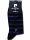 Herren Mercerisierte Anzugsocken - Baumwoll-Sneakersocken - 41-45 - gestreift - Pierre Cardin