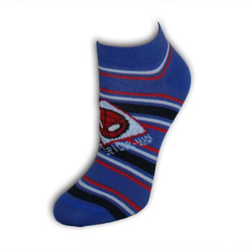 Kinder Baumwollsocken - Spiderman - 31-34 - blau gestreift